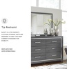 image:imageSignature Design by Ashley 6 Drawer Double Dresser with Mirror GrayGrey