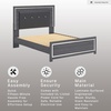 image:imageSignature Design by Ashley 6 Drawer Double Dresser with Mirror GrayGrey