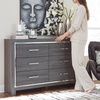 image:imageSignature Design by Ashley 6 Drawer Dresser Master Bedroom Grey DresserGrey