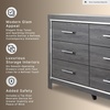 image:imageSignature Design by Ashley 6 Drawer Dresser Master Bedroom Grey DresserGrey