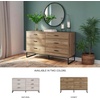 image:imageSignature Design by Ashley 6 Drawer Dresser for Bedroom Light Natural OakBrownBlack