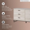 image:imageSignature Design by Ashley 6 Drawer Dresser for Bedroom Light Natural OakNaturalBlack
