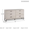 image:imageSignature Design by Ashley 6 Drawer Dresser for Bedroom Light Natural OakNaturalBlack