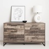 image:imageSignature Design by Ashley 6 Drawer Dresser for Bedroom Light Natural OakPlankBlack1