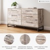image:imageSignature Design by Ashley 6 Drawer Dresser for Bedroom Light Natural OakWhitewashBlack