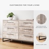 image:imageSignature Design by Ashley 6 Drawer Dresser for Bedroom Light Natural OakWhitewashBlack