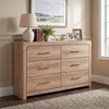 image:imageSignature Design by Ashley 6 Drawer Dresser for Bedroom Light Oak FinishDresser