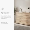 image:imageSignature Design by Ashley 6 Drawer Dresser for Bedroom Light Oak FinishDresser