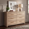 image:imageSignature Design by Ashley 6 Drawer Dresser for Bedroom Light Oak FinishDresser