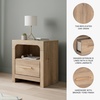 image:imageSignature Design by Ashley 6 Drawer Dresser for Bedroom Light Oak FinishNightstand