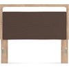 image:imageSignature Design by Ashley 6 Drawer Dresser for Bedroom Light Oak FinishQueen Upholstered Panel Headboard