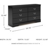 image:imageSignature Design by Ashley 6 Drawer White Dresser for Bedroom AnarasiaBlack
