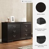 image:imageSignature Design by Ashley 6 Drawer White Dresser for Bedroom AnarasiaBlack