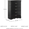image:imageSignature Design by Ashley 6 Drawer White Dresser for Bedroom AnarasiaBlack