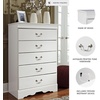 image:imageSignature Design by Ashley 6 Drawer White Dresser for Bedroom AnarasiaWhite