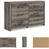 image:imageSignature Design by Ashley 6Drawer Bedroom Dresser Whitewash PaxberryBrown Gray
