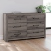 image:imageSignature Design by Ashley 6Drawer Bedroom Dresser Whitewash PaxberryBrown Gray