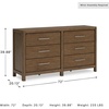 image:imageSignature Design by Ashley 6Drawer Wood Dresser for Bedroom