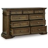image:imageSignature Design by Ashley 9Drawer Dresser 71 Inch Dark Brown