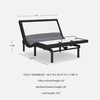 image:imageSignature Design by Ashley Adjustable Bed Frame Queen Remote amp Lumbar