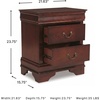 image:imageSignature Design by Ashley Alisdair 2 Drawer Nightstand Reddish BrownBrown