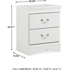 image:imageSignature Design by Ashley Alisdair 2 Drawer Nightstand Reddish BrownWhite