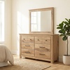 image:imageSignature Design by Ashley Allihauser 6 Drawer Dresser with Mirror TanNatural Brown