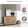 image:imageSignature Design by Ashley Allihauser 6 Drawer Dresser with Mirror TanNatural Brown