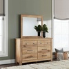 image:imageSignature Design by Ashley Allihauser 6 Drawer Dresser with Mirror TanNatural Brown