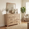 image:imageSignature Design by Ashley Allihauser 6 Drawer Dresser with Mirror TanNatural Brown
