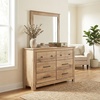 image:imageSignature Design by Ashley Allihauser 6 Drawer Dresser with Mirror TanNatural Brown