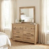 image:imageSignature Design by Ashley Allihauser 6 Drawer Dresser with Mirror TanNatural Brown