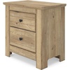 image:imageSignature Design by Ashley Allihauser Classic Nightstand with USB Port and Storage Light Brown