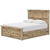 image:imageSignature Design by Ashley Allihauser Queen Platform Storage Bed Tan