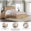 image:imageSignature Design by Ashley Allihauser Queen Platform Storage Bed Tan