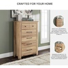 image:imageSignature Design by Ashley Allihauser Vintage 5Drawer Chest with Safety Stop and Anti Tipping Light Brown
