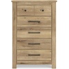 image:imageSignature Design by Ashley Allihauser Vintage 5Drawer Chest with Safety Stop and Anti Tipping Light Brown