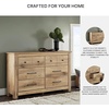 image:imageSignature Design by Ashley Allihauser Vintage 6Drawer Dresser with Safety Stop and Anti Tipping Light Brown