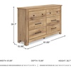 image:imageSignature Design by Ashley Allihauser Vintage 6Drawer Dresser with Safety Stop and Anti Tipping Light Brown