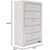 image:imageSignature Design by Ashley Altyra Tall 5 Drawer White Chest of DrawersWhite