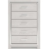 image:imageSignature Design by Ashley Altyra Tall 5 Drawer White Chest of DrawersWhite