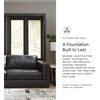 image:imageSignature Design by Ashley Amiata Modern Leather Match Upholstered Oversized Chair BlackBlack