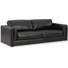 image:imageSignature Design by Ashley Amiata Modern Leather Match Upholstered Oversized Chair BlackBlack