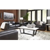 image:imageSignature Design by Ashley Amiata Modern Leather Match Upholstered Oversized Chair BlackBlack
