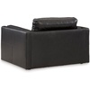 image:imageSignature Design by Ashley Amiata Modern Leather Match Upholstered Oversized Chair BlackBlack