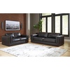 image:imageSignature Design by Ashley Amiata Modern Leather Match Upholstered Oversized Chair BlackBlack