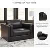 image:imageSignature Design by Ashley Amiata Modern Leather Match Upholstered Oversized Chair BlackBlack