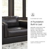 image:imageSignature Design by Ashley Amiata Modern Leather Match Upholstered Oversized Chair BlackBlack