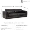 image:imageSignature Design by Ashley Amiata Modern Leather Match Upholstered Oversized Chair BlackBlack