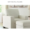 image:imageSignature Design by Ashley Ammon Urban Anti Sag Chair with Loose Seat Cushion Light GrayIvory